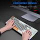 EYOOSO K620 USB Mechanical Gaming Keyboard Red Switch 87 Key Backlit
