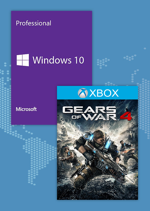 Gears Of War 4 + MS Win 10 Pro OEM Key Pack