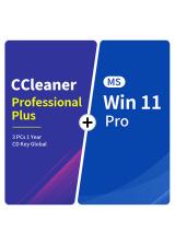 CCleaner Professional Plus 3 PCs 1 Year CD Key Global+MS Win 11 Pro  Pack