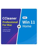 CCleaner Professional For Mac 1 Device 1 Year CD Key Global+MS Win 11 Home  Pack