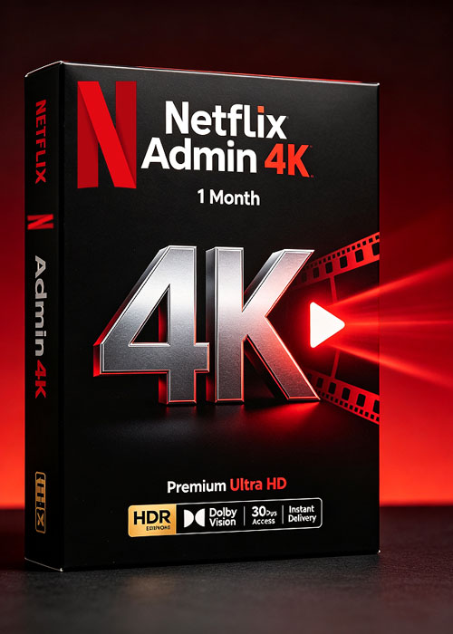 vip-cdkdeals, Netflix Admin 4K 1Month
